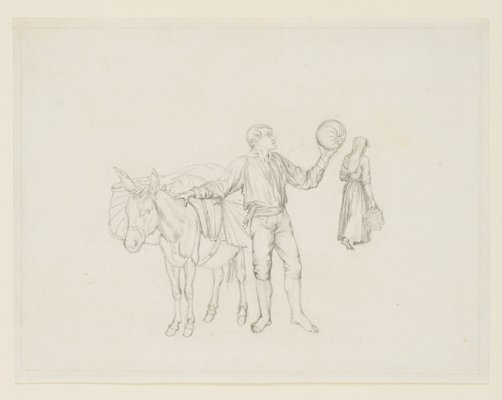 M. Neher, Melon Seller, 1830, Pencil-OJR-1273291