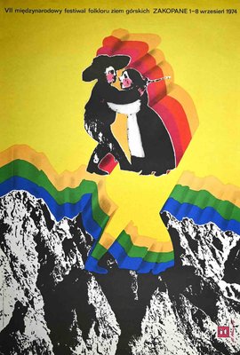 M. Urbaniec, Zakopane Folklore Festival, Offset Print Poster, 1974-ZCI-963578