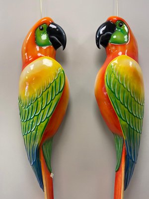 Macaws in Fiberglass & Epoxy, Italy, 1970s, Set of 2-NUC-1424810