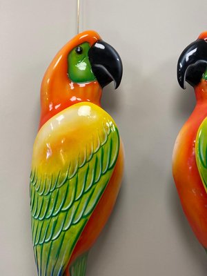 Macaws in Fiberglass & Epoxy, Italy, 1970s, Set of 2-NUC-1424810