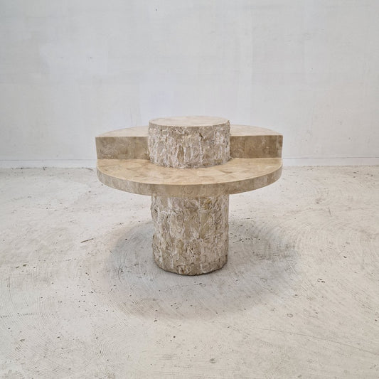 Mactan or Fossil Stone Coffee Table by Magnussen Ponte, 1980s