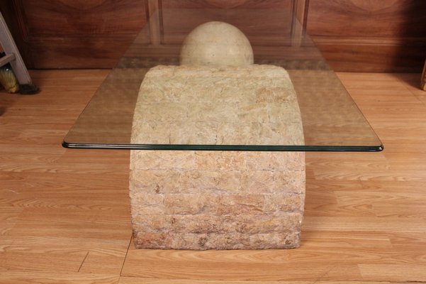 Mactan Stone Coffee Table by Magnussen Ponte, 1980s-KMQ-1706428