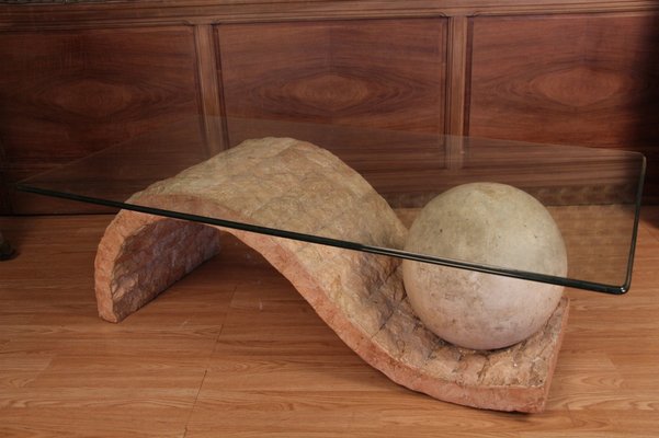 Mactan Stone Coffee Table by Magnussen Ponte, 1980s-KMQ-1706428