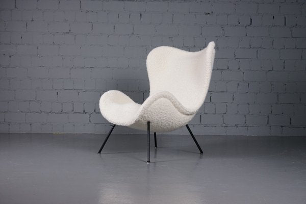 Madame Lounge Chair with Dedar Boucle Fabric by Fritz Neth for Correcta, 1950s-XNJ-1852218