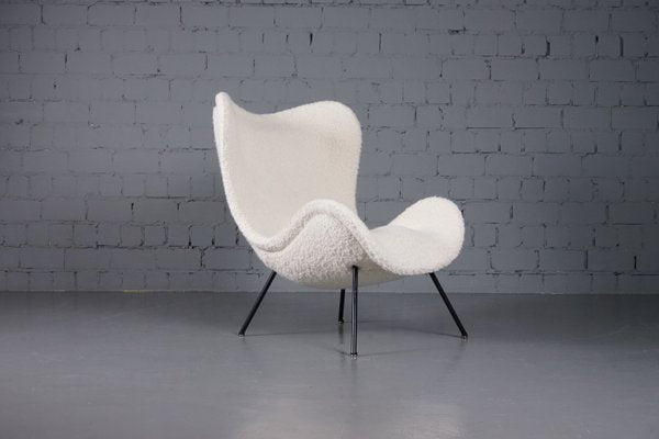 Madame Lounge Chair with Dedar Boucle Fabric by Fritz Neth for Correcta, 1950s-XNJ-1852218