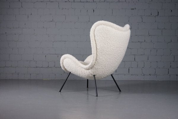 Madame Lounge Chair with Dedar Boucle Fabric by Fritz Neth for Correcta, 1950s-XNJ-1852218