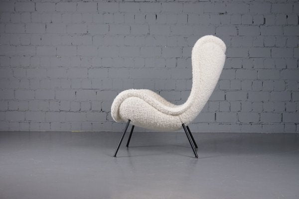 Madame Lounge Chair with Dedar Boucle Fabric by Fritz Neth for Correcta, 1950s-XNJ-1852218