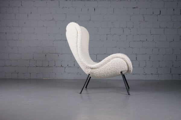 Madame Lounge Chair with Dedar Boucle Fabric by Fritz Neth for Correcta, 1950s-XNJ-1852218