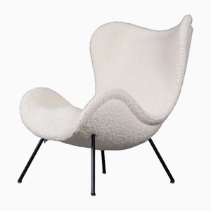 Madame Lounge Chair with Dedar Boucle Fabric by Fritz Neth for Correcta, 1950s-XNJ-1852218