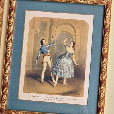 Madame Marie Rambert, Classical Dancers, 1948, Artworks on Paper, Framed, Set of 4-EFY-2036280