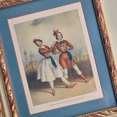 Madame Marie Rambert, Classical Dancers, 1948, Artworks on Paper, Framed, Set of 4-EFY-2036280