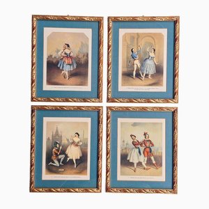 Madame Marie Rambert, Classical Dancers, 1948, Artworks on Paper, Framed, Set of 4-EFY-2036280