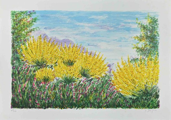 Maddalena Striglio, Gorse, Original Screen Print, Late 20th-Century-ZCI-1260124