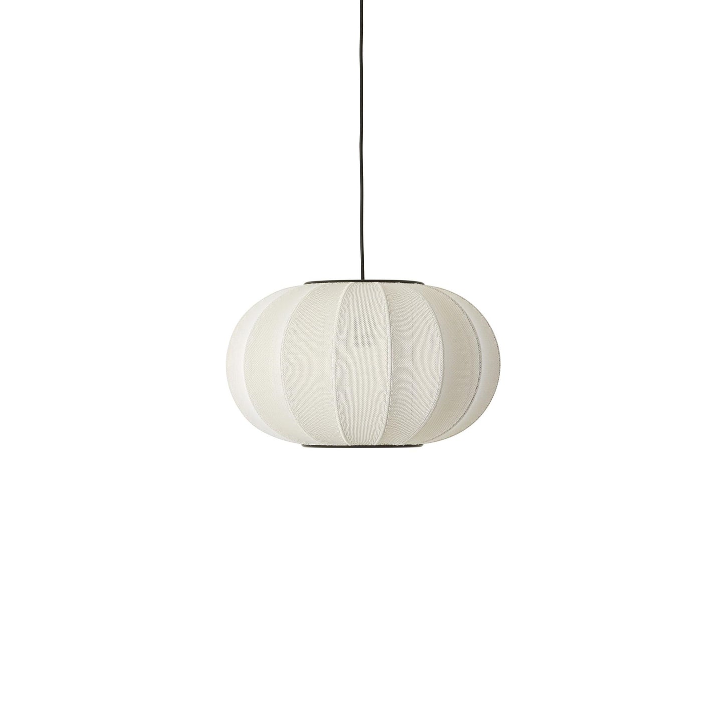 Knit-White Oval Pendant Lamp Ø45 by Made By Hand #Light Green