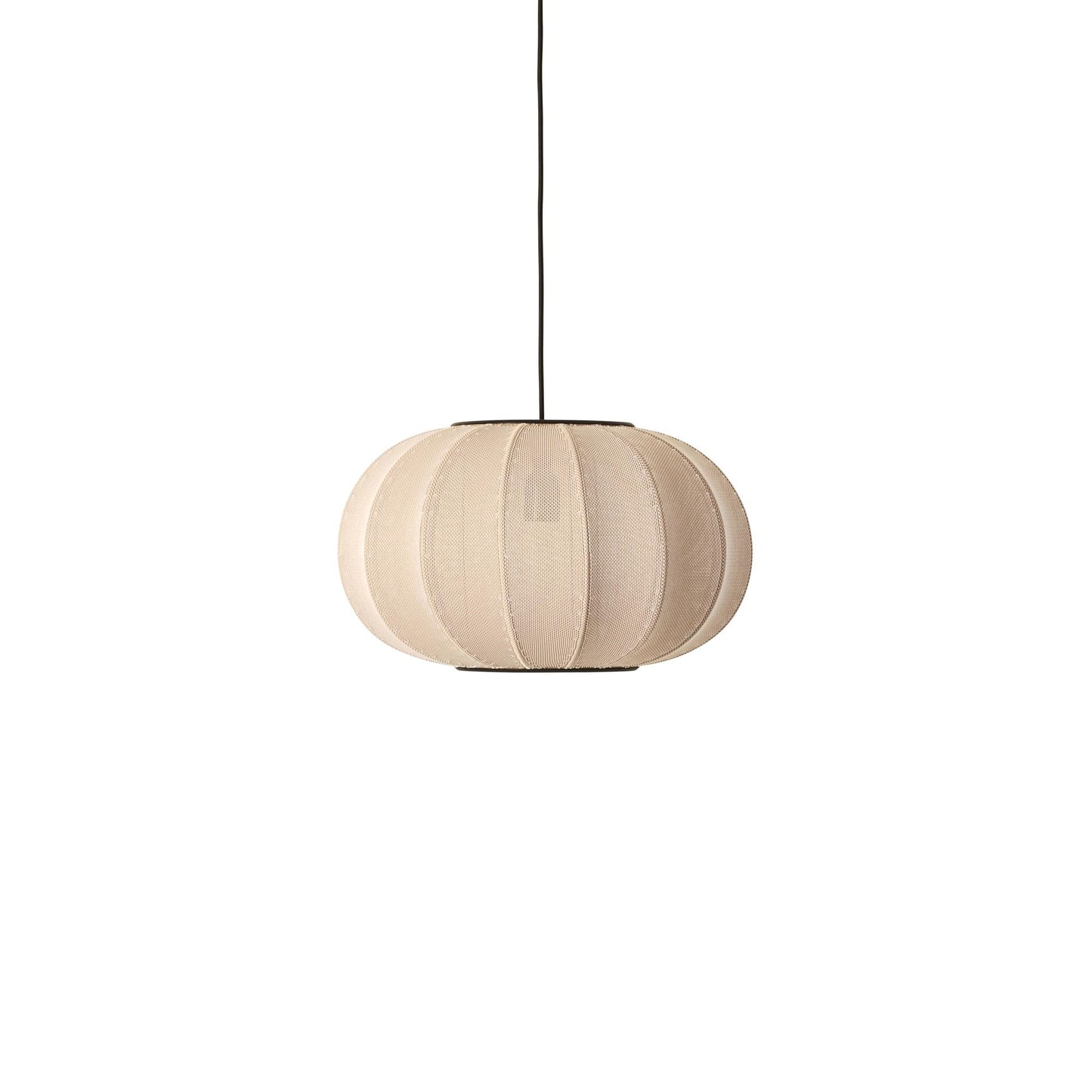 Knit-Wit Oval Pendant Lamp Light Ø45 by Made By Hand #Sand Stone