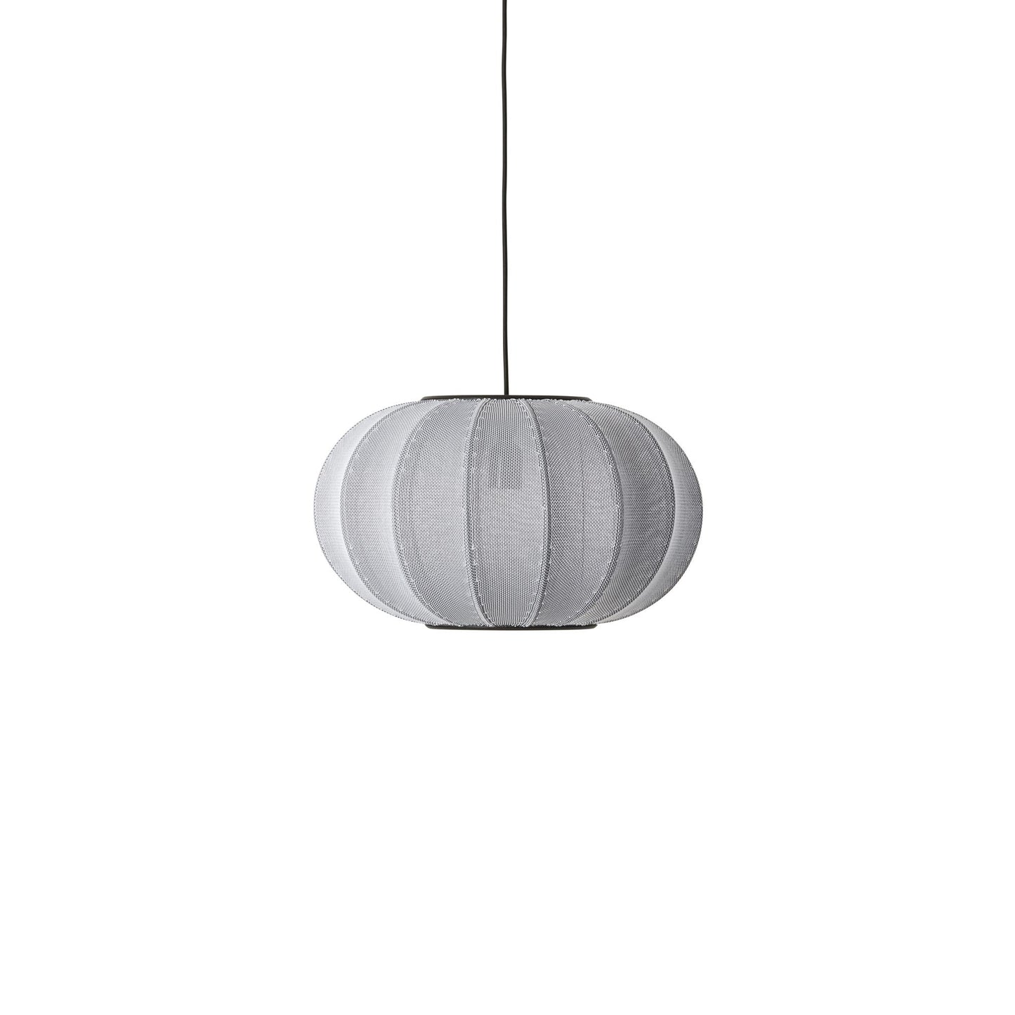 Knit-Wit Oval Pendant Lamp Light Ø45 by Made By Hand #Silver