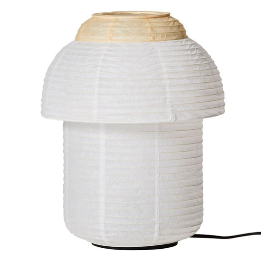 Papier Double table lamp by Made By Hand #30 cm, soft yellow #