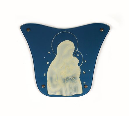 Madonna & Child in Glass by Luigi Brusotti for Fontana Arte, Italy, 1940s-LYQ-1720303