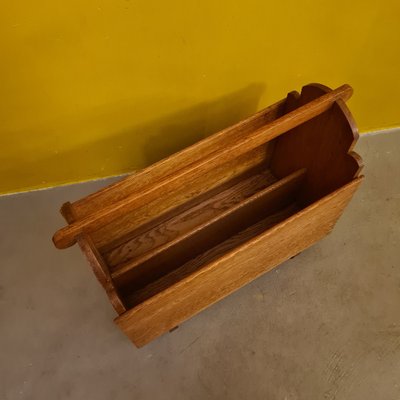 Magazine Holder in Oak, 1950s-VHW-1811488