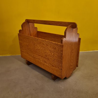 Magazine Holder in Oak, 1950s-VHW-1811488