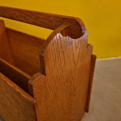 Magazine Holder in Oak, 1950s-VHW-1811488