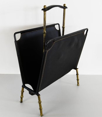 Magazine Rack by Jacques Adnet, 1960s-GU-2043908