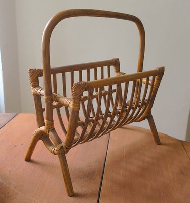 Magazine Rack in Bamboo, 1960s-ED-1782740