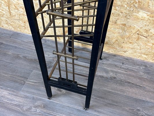 Magazine Rack in Mahogany & Brass from Wiener Werkstätte, Austria, 1900s-EJL-1723935