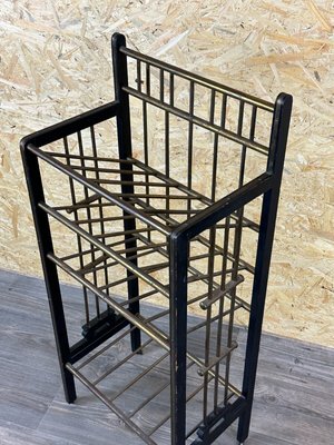 Magazine Rack in Mahogany & Brass from Wiener Werkstätte, Austria, 1900s-EJL-1723935