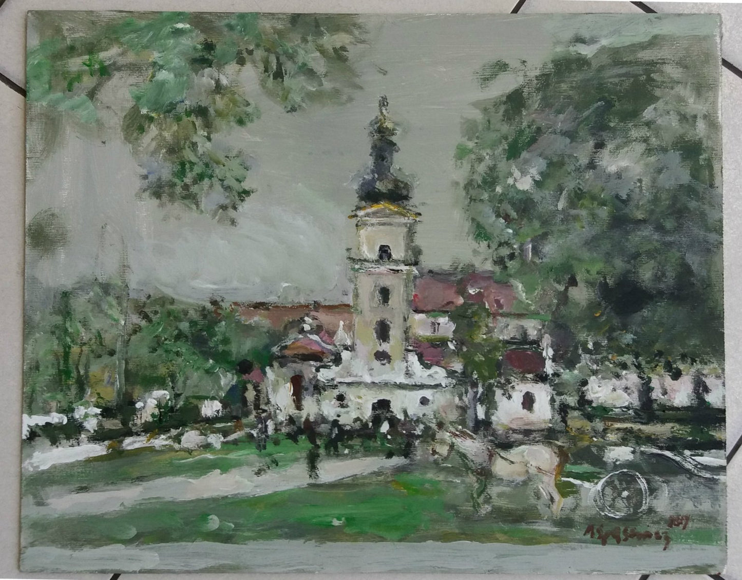 Magdalena Spasowicz, Zamosc, Oil & Acrylics on Cardboard