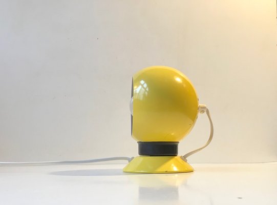 Magnetic Yellow Enamel Ball Wall Lamp from ABO, 1960s-LCR-883321