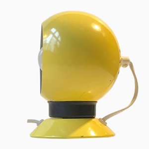 Magnetic Yellow Enamel Ball Wall Lamp from ABO, 1960s-LCR-883321