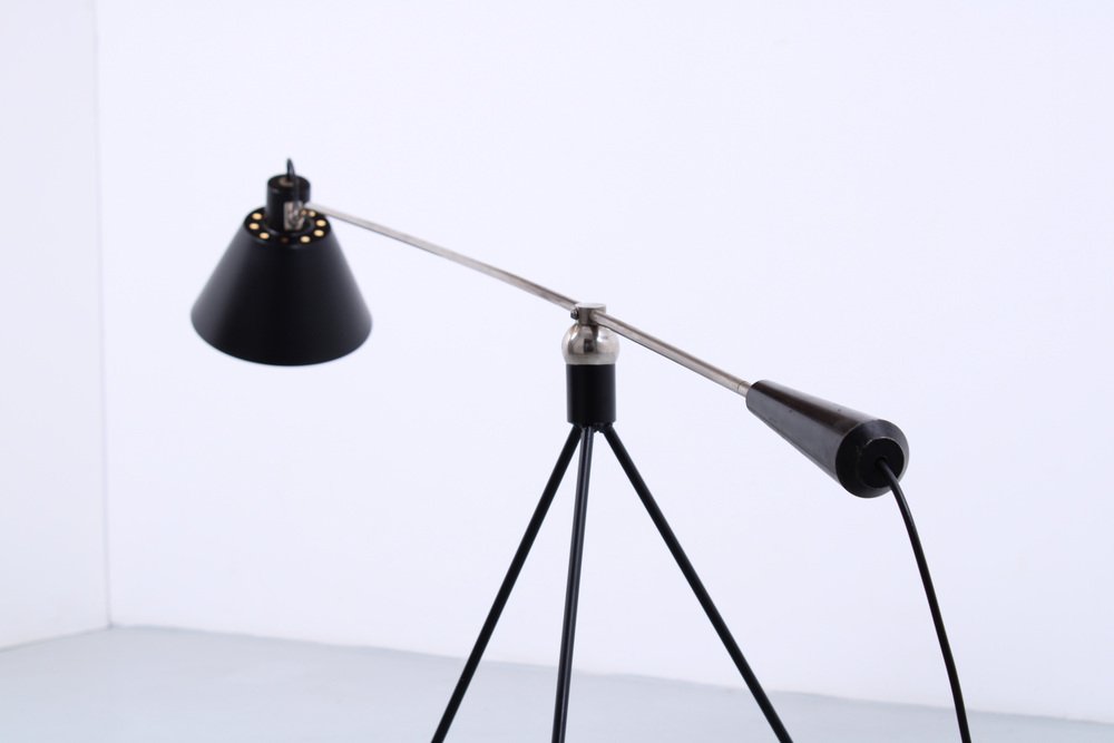 Magneto Grasshopper Floor Lamp by H. Fillekes for Artiforte, 1950s