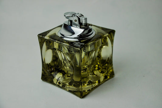 Magnifier Lighter in Black Murano Glass attributed to Antonio Imperatore, Italy, 1970s