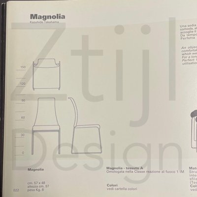 Magnolia Dining Chairs by Kazuhide Takahama for Dino Gavina, 2000s, Set of 4-ZT-1345412