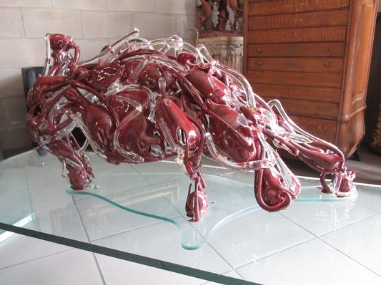 Mahatma Marchi, Bull Sculpture, 1972, Blown Glass-PWG-1818503