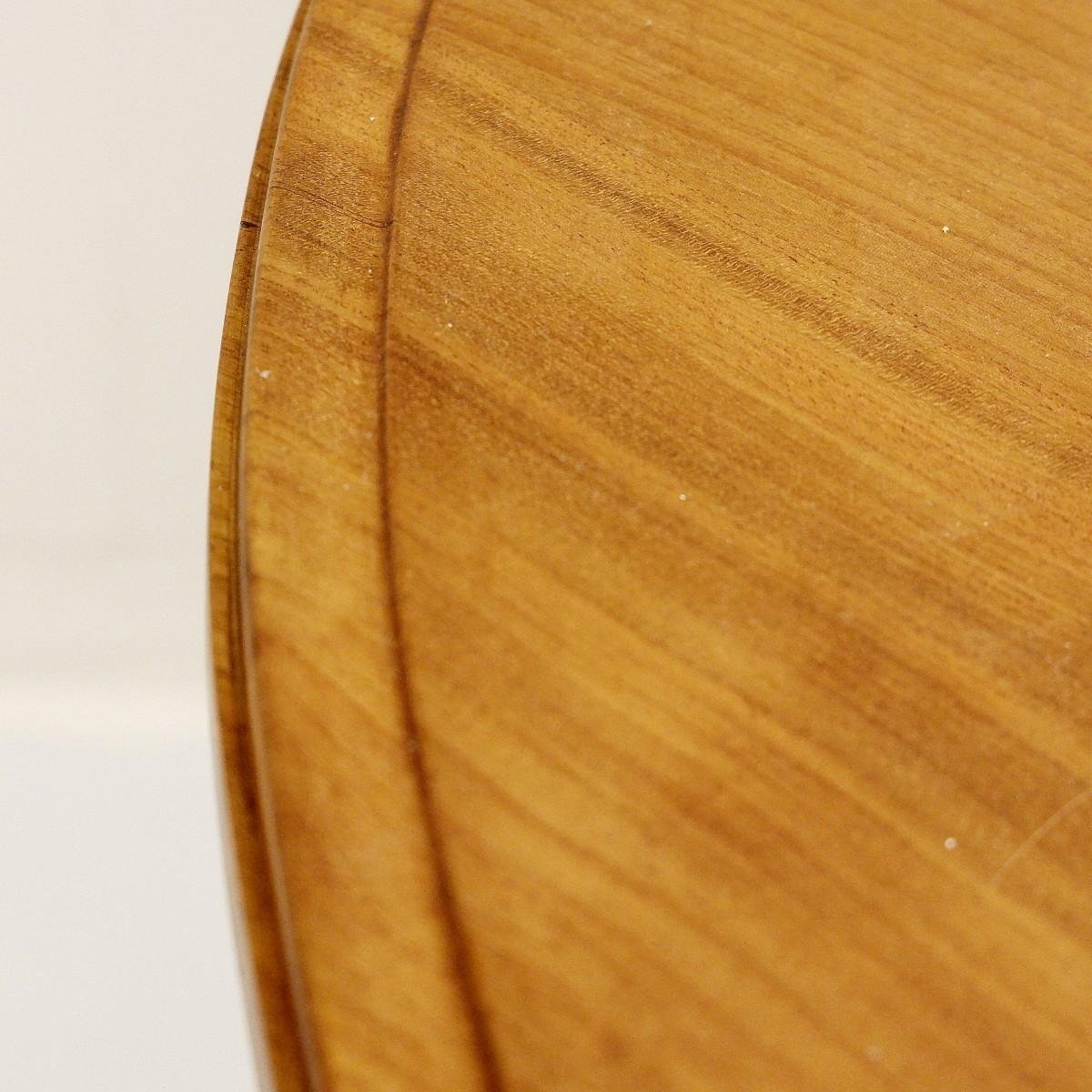 Mahogany and Brass Liszt Pedestal Table by Gustave Serrurier Bovy, 1903