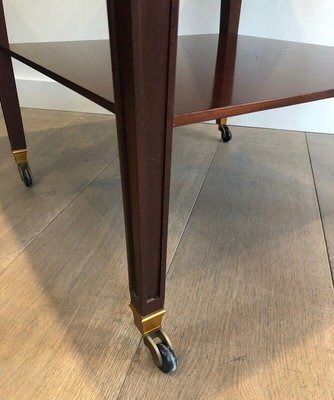 Mahogany and Brass Table from Hugnet-BA-1365477