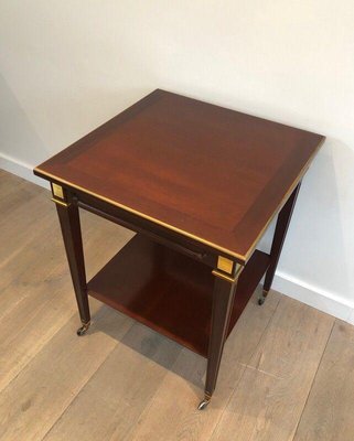 Mahogany and Brass Table from Hugnet-BA-1365477