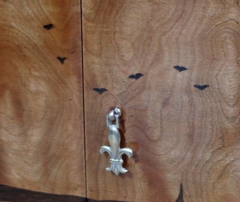 Mahogany and Marquetry Dresser Buffet in the Style of Louis XVI, 1940s-RVK-1117659