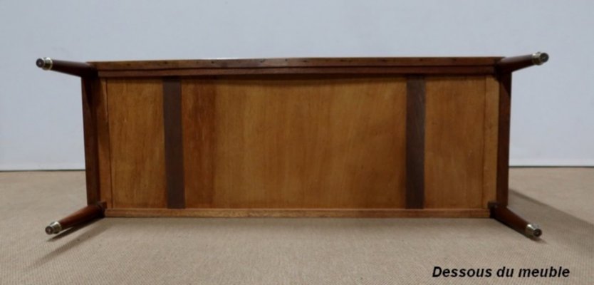 Mahogany and Marquetry Dresser Buffet in the Style of Louis XVI, 1940s-RVK-1117659