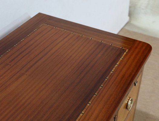 Mahogany and Marquetry Dresser Buffet in the Style of Louis XVI, 1940s-RVK-1117659