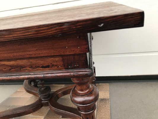 Mahogany and Oak Coffee Table, 1920s-WQQ-1765291