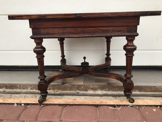 Mahogany and Oak Coffee Table, 1920s-WQQ-1765291