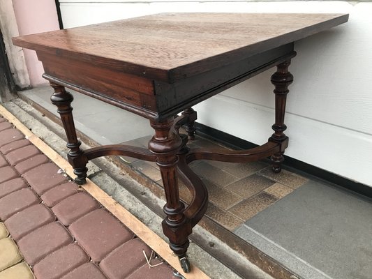 Mahogany and Oak Coffee Table, 1920s-WQQ-1765291