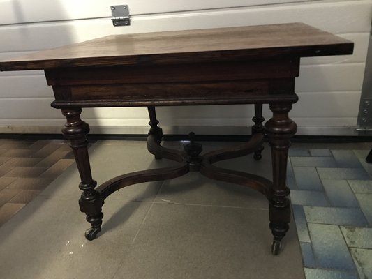 Mahogany and Oak Coffee Table, 1920s-WQQ-1765291