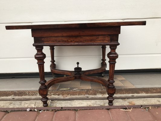 Mahogany and Oak Coffee Table, 1920s-WQQ-1765291