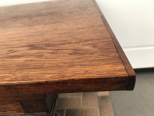 Mahogany and Oak Coffee Table, 1920s-WQQ-1765291