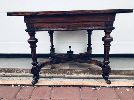 Mahogany and Oak Coffee Table, 1920s-WQQ-1765291