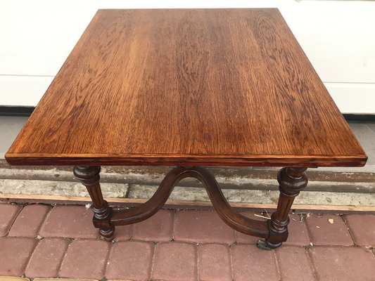 Mahogany and Oak Coffee Table, 1920s-WQQ-1765291